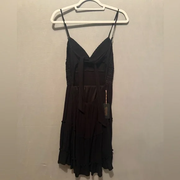 NWT SHYANNE WOMEN'S LACE BUSTIER MINI DRESS Black Size M - Picture 4 of 5